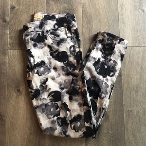 black floral sanctuary jeans
